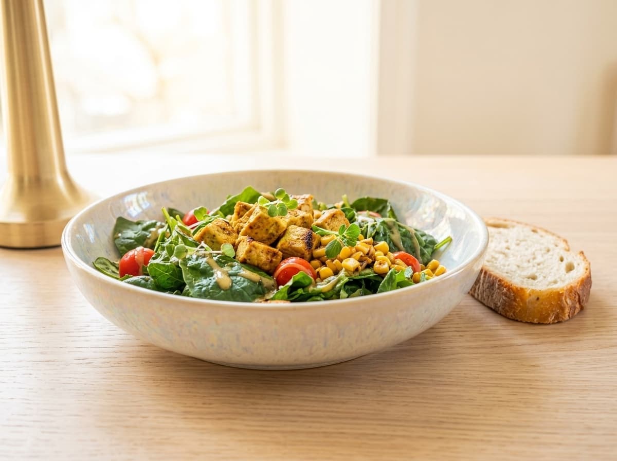 Frischer gemischter Salat mit Brot — Take-Away in Zürich Altstetten
