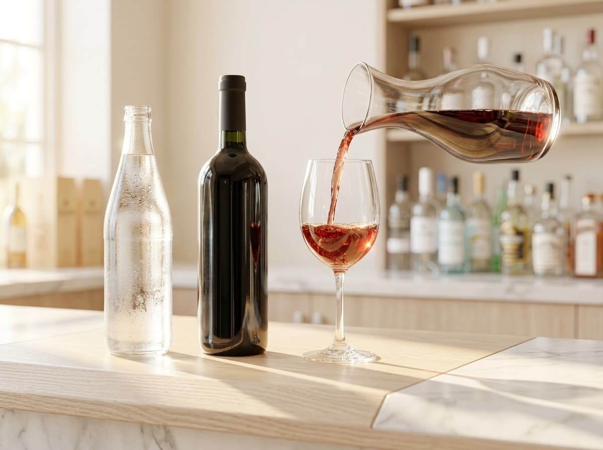 Glas Rotwein aus der Weinkarte von Happiness Food & Drink