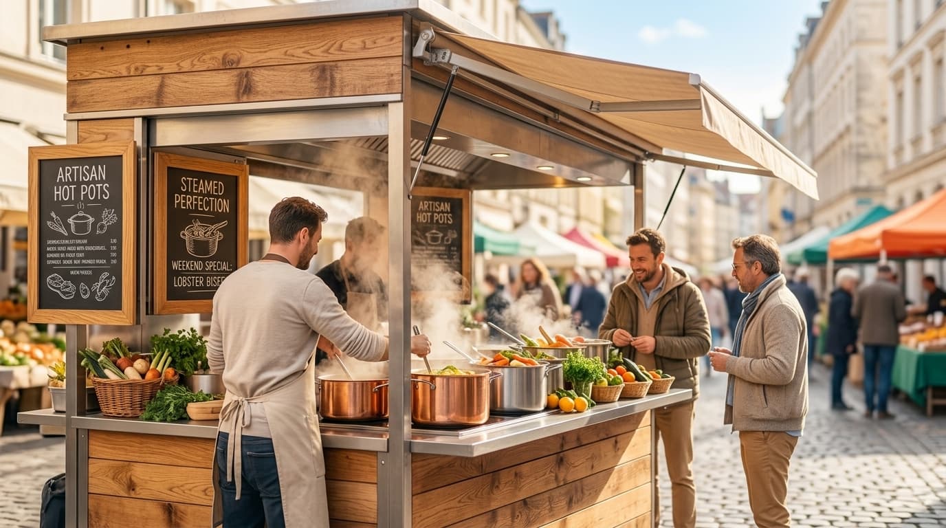 Einladende Food-Market-Atmosphäre in Zürich Altstetten